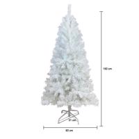 Biała sztuczna choinka - w kilku rozmiarach-150 cm-owa