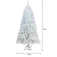 Biała sztuczna choinka - w kilku rozmiarach -180 cm-owa