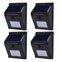 Lampa solarna LED na ścianę, 4 szt