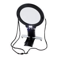 Lupa do zawieszenia na szyi z 2 LED, zimna biała