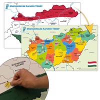 Mapa Węgier do zdrapywania