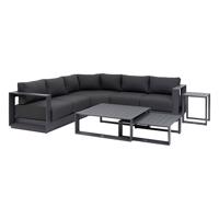 Narożnik aluminiowy dla 5 osób MADRID NEW (antracyt)