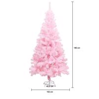 Różowa sztuczna choinka - w kilku rozmiarach -180 cm-owa