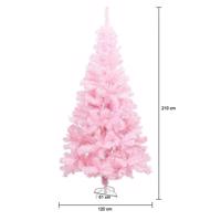 Różowa sztuczna choinka - w kilku rozmiarach - 210 cm-owa