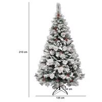 Śnieżna choinka sztuczna w kilku rozmiarach-210 cm-owa