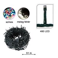 Sznur świetlny LED w różnych rozmiarach i kolorach-480 LED-owy -ciepła biel