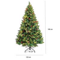 Sztuczna choinka z 260 diodami LED, ciepła biel, 180 cm