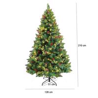 Sztuczna choinka z 320 diodami LED, ciepła biel, 210 cm
