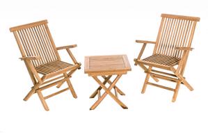 Zestaw ogrodowy teak IVORY MINI 1+2 (poduszki GRATIS)